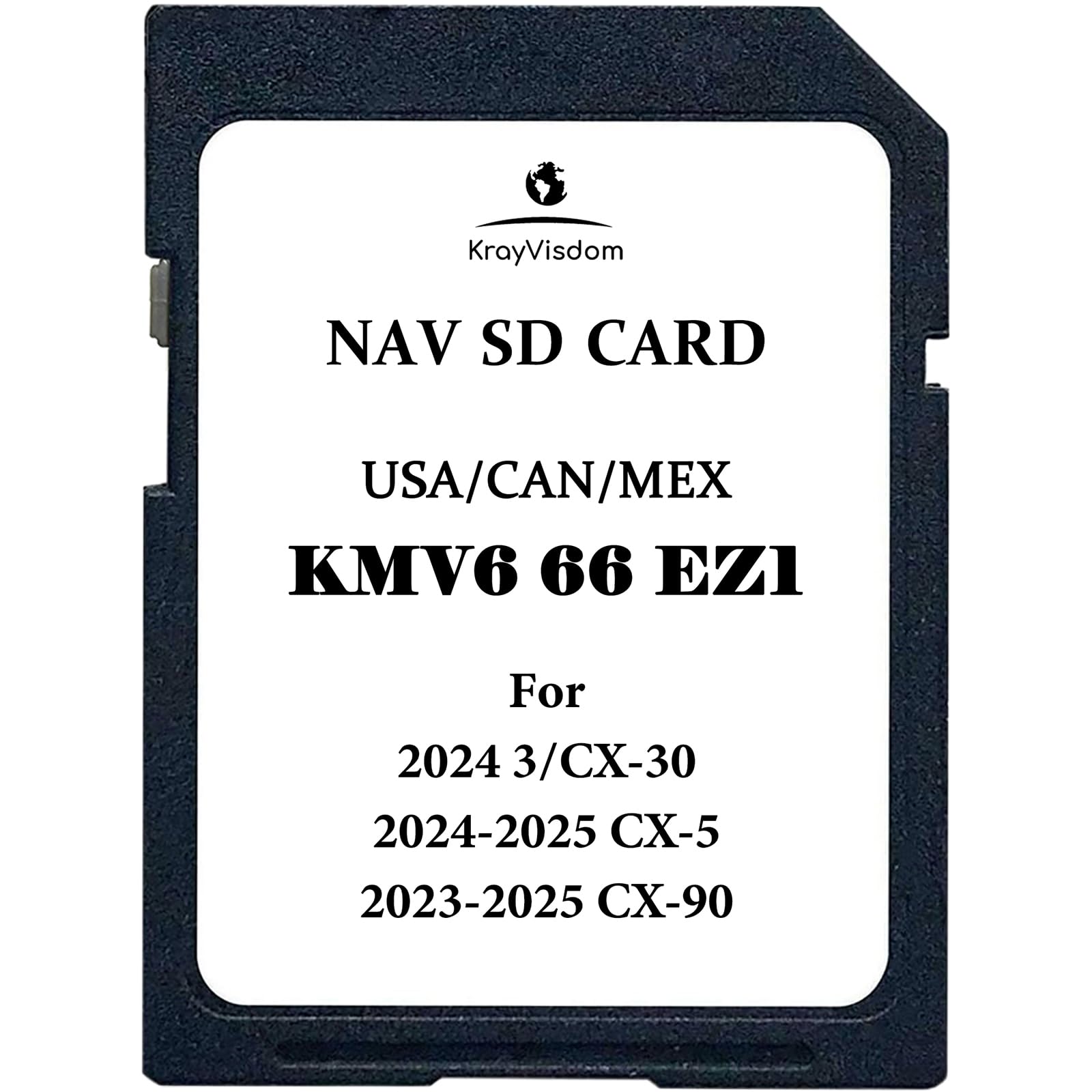 Updated Navigation Sd Card | Gps Map Card Compatible With Cx 5(2024 2025), Cx 30/3(2024), Cx 90(2023 2025) | Usa/Can/Mex Maps